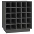 Botellero de madera maciza de pino gris 55,5x34x61
