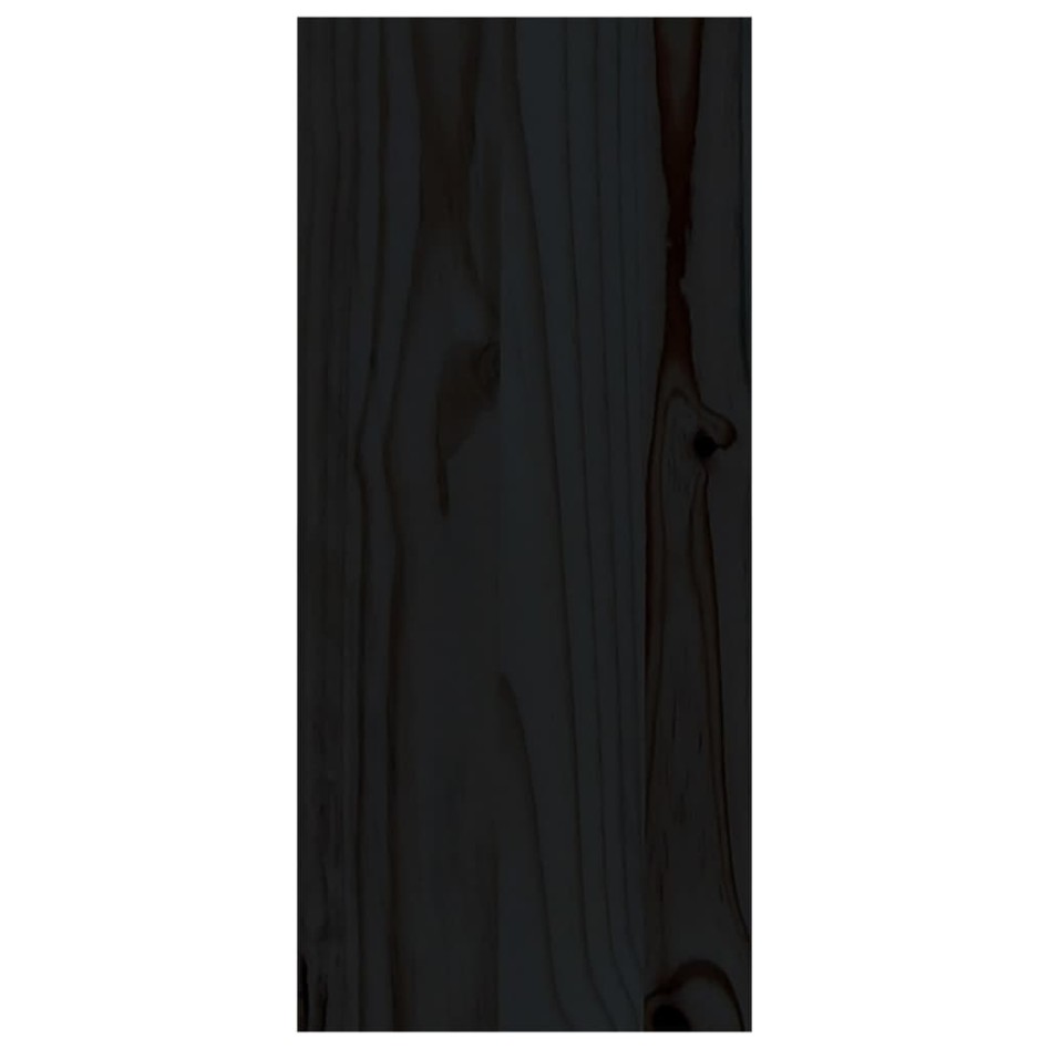 Botellero de madera maciza de pino negro 56x25x56