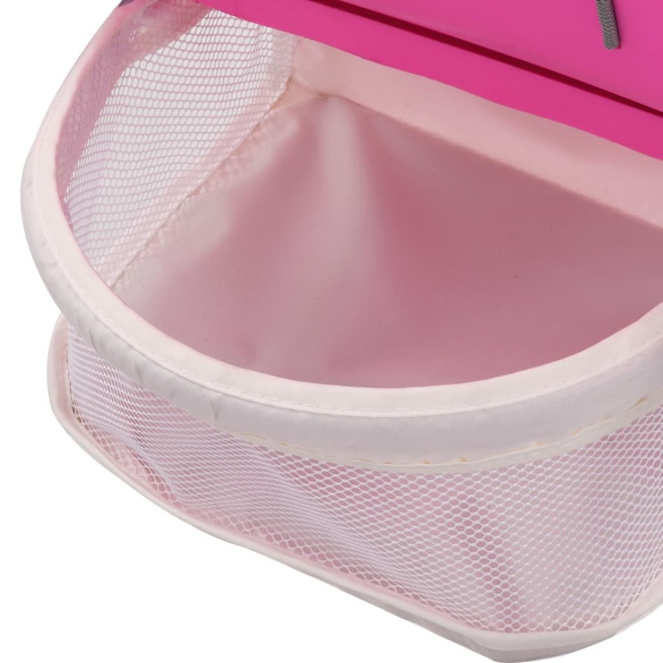 Trona de bebé rosa y