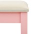 Tocador y taburete madera paulownia y MDF rosa 65x36x128