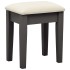 Tocador y taburete madera de paulownia gris 65x36x128