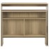 Mesa alta de bar con 2 tableros roble 130x40x120
