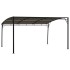Toldo parasol de jardín gris taupe 4x3x2,55