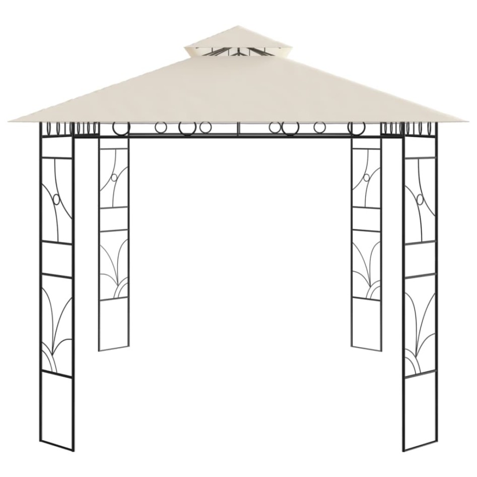 Cenador color crema 4x3x2,7 m 160