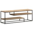 Mueble para TV de madera maciza de mango rugosa 130x30x45 cm