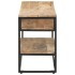 Mueble para TV de madera maciza de mango rugosa 130x30x45