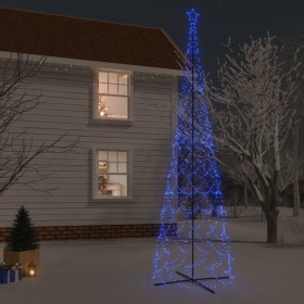 Árbol de Navidad cónico 3000 LED azul 230x800