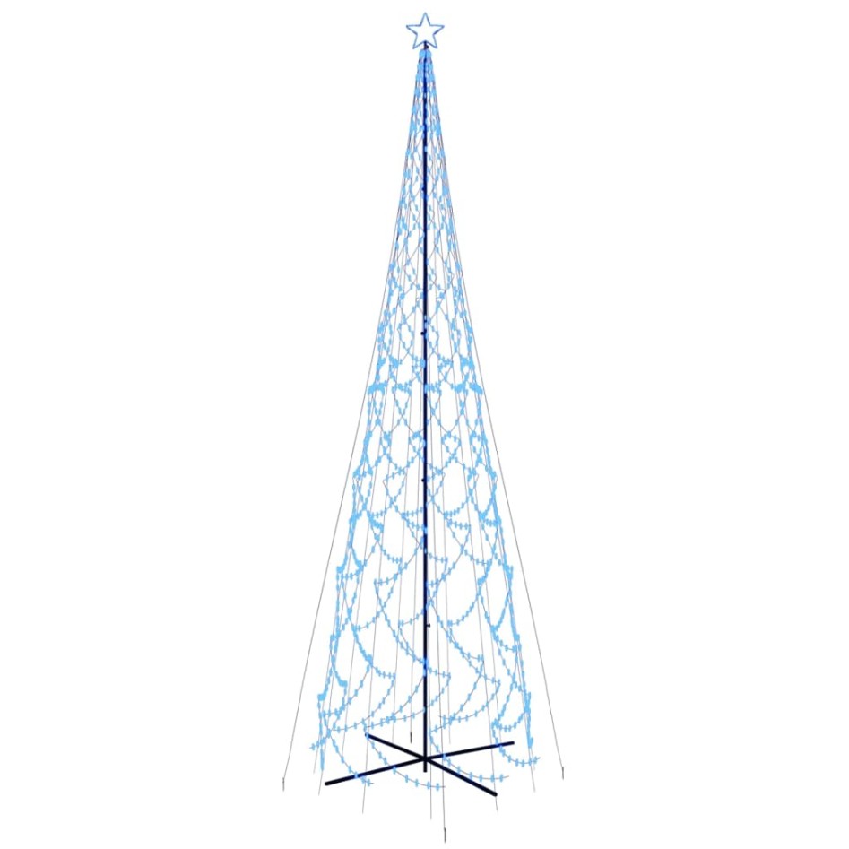 Árbol de Navidad cónico 3000 LED azul 230x800