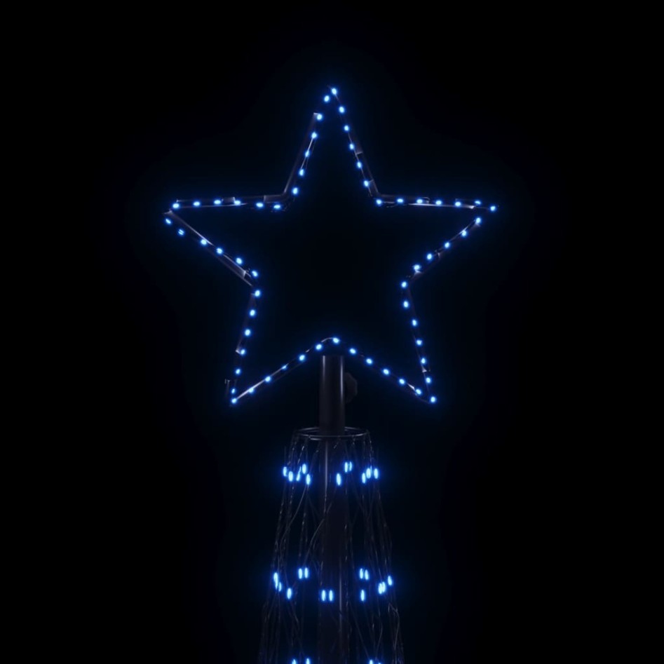 Árbol de Navidad cónico 3000 LED azul 230x800