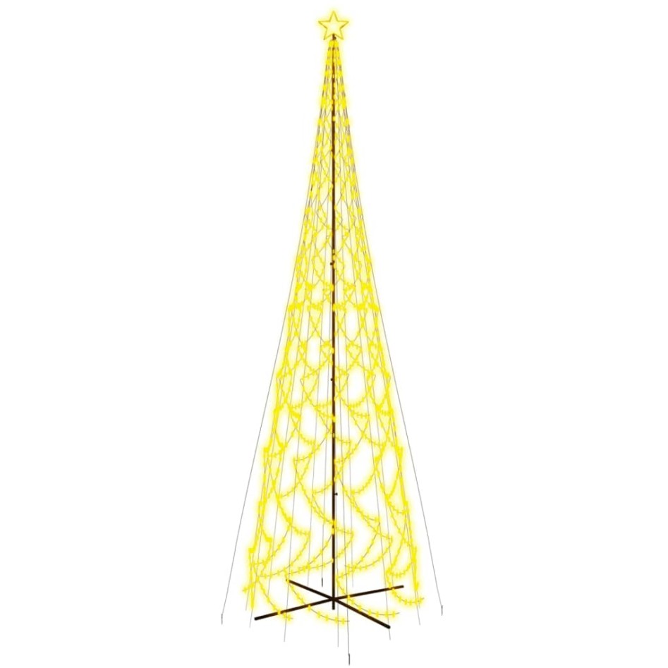 Árbol de Navidad cónico 3000 LED blanco cálido 230x800