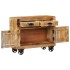 Aparador de madera maciza de mango sin tratar 80x30x65