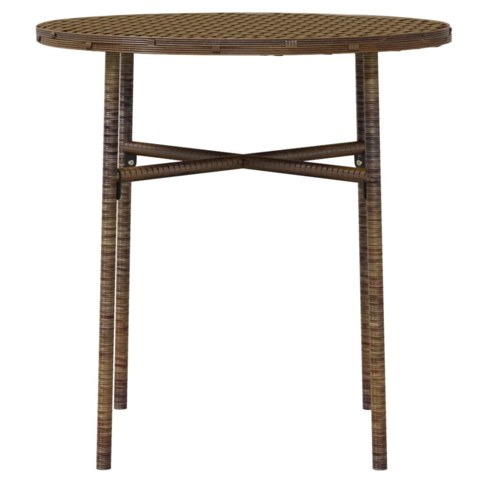 Juego de comedor para jardín 3 piezas ratán sintético