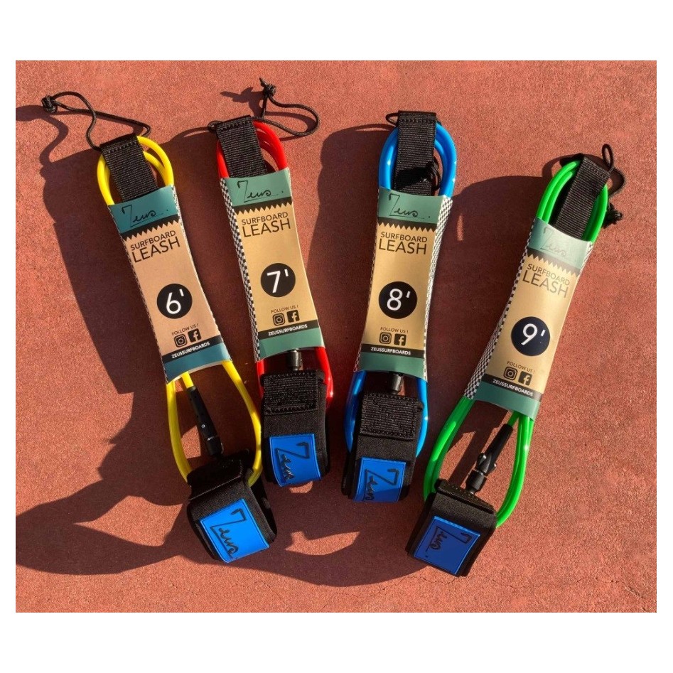 Leash de surf Zeus surfboard 7"