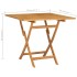 Conjunto de comedor de jardín 5 piezas madera maciza de