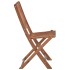Sillas de exterior plegables 8 uds madera maciza
