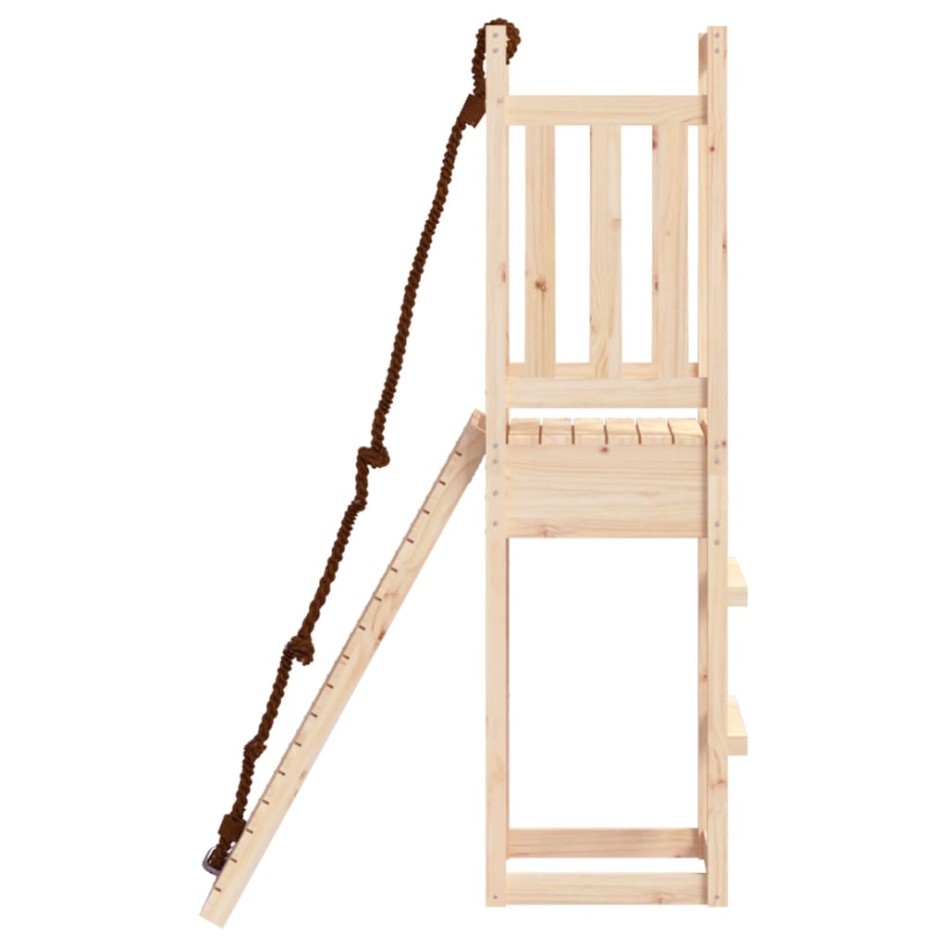 Casa de juegos con rocódromo madera maciza