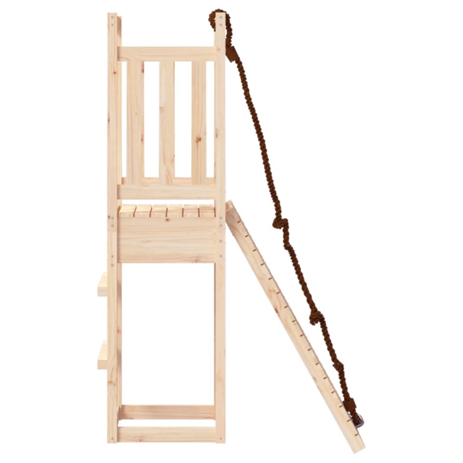 Casa de juegos con rocódromo madera maciza