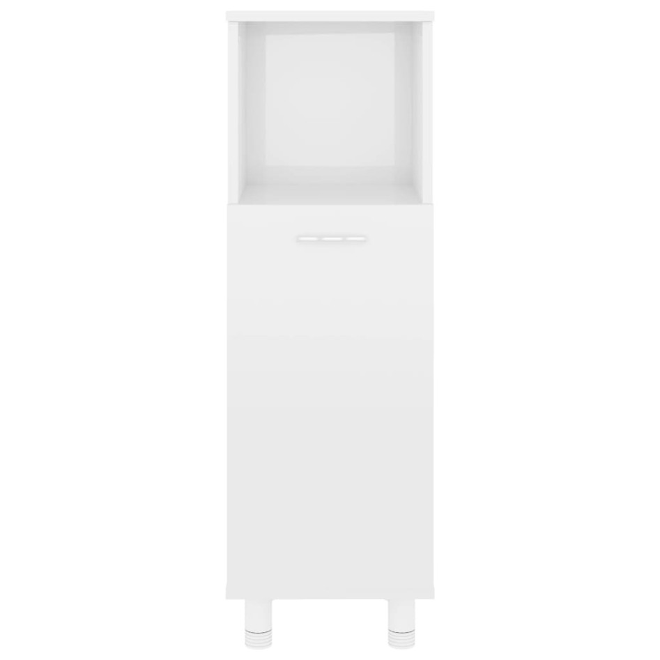 Juego muebles de baño 3 pzas madera de ingeniería blanco