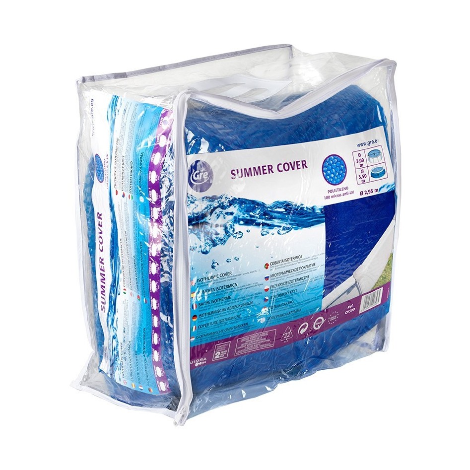 Cubierta isotérmica piscinas redondas de Ø455