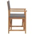 Sillas de director 2 uds madera maciza de teca
