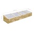 Invernadero de madera de pino impregnada 2 uds 200x50x35