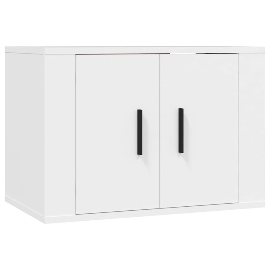 Set de muebles de TV 3 piezas madera contrachapada
