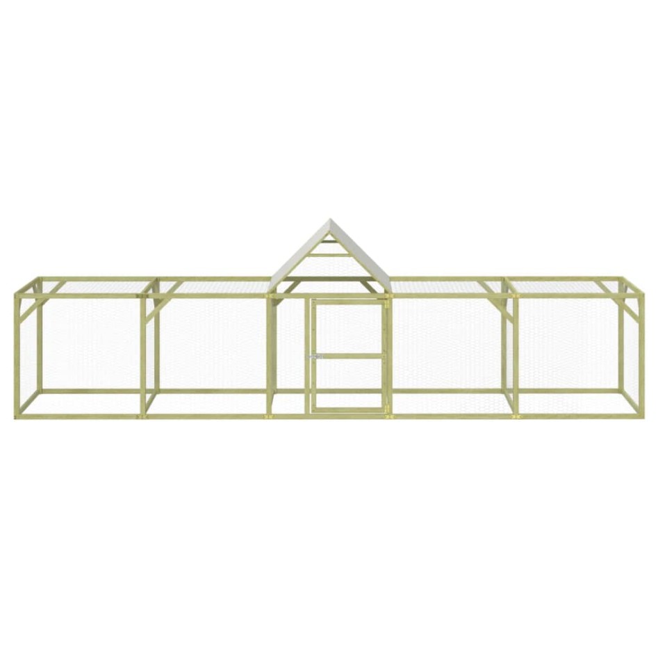 Gallinero madera maciza de pino impregnada 500x100x150