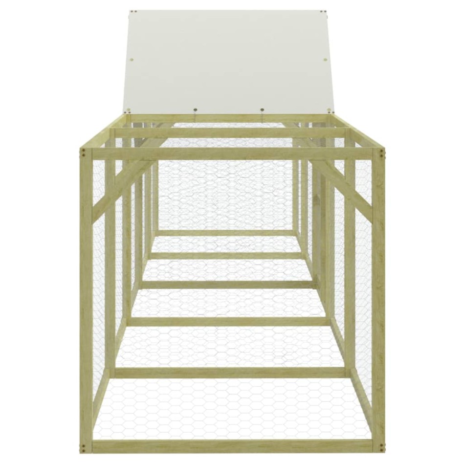 Gallinero madera maciza de pino impregnada 500x100x150