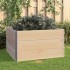 Arriates de madera maciza de pino 3 unidades 100x100