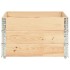 Arriates de madera maciza de pino 3 unidades 100x100