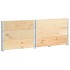 Arriates de madera maciza de pino 3 unidades 100x100