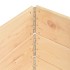 Arriates de madera maciza de pino 3 unidades 100x100