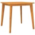 Juego de comedor de jardín 5 piezas madera maciza de