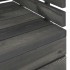 Muebles de jardín palets 5 pzas madera maciza pino gris