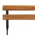 Muebles cafetería plegables 7 pzas madera maciza acacia y