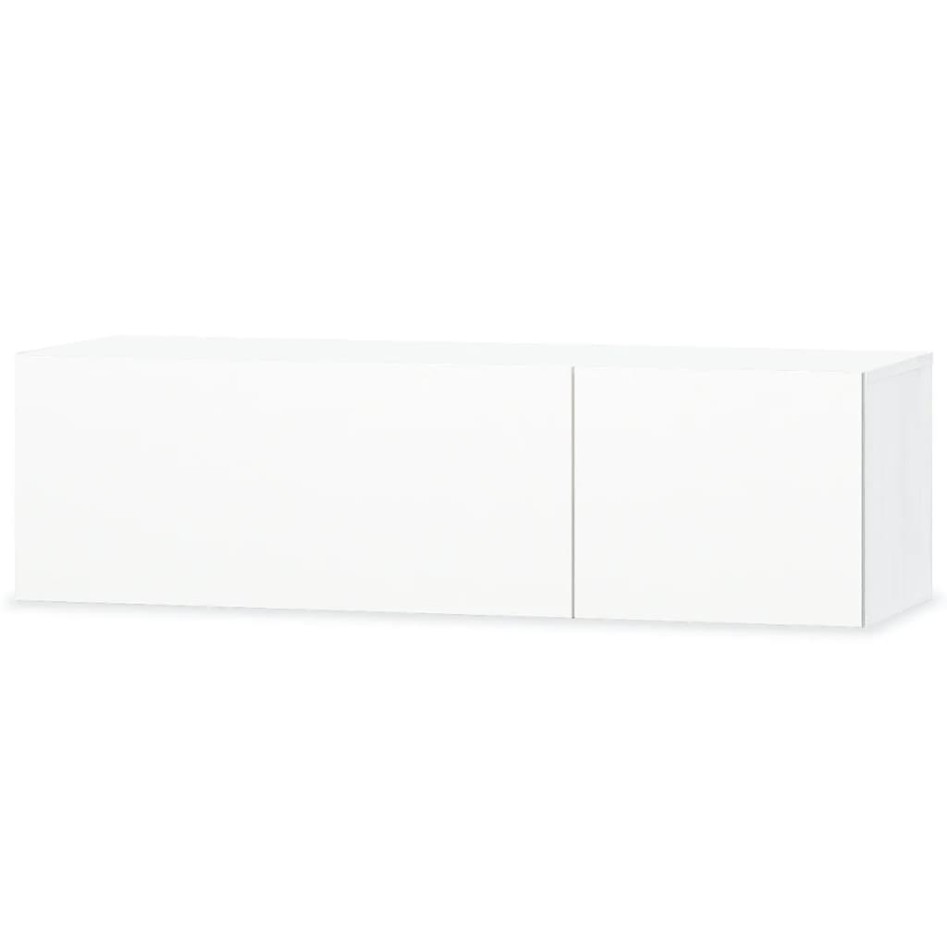 Mueble para TV 2 uds contrachapada blanco brillo