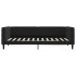Sofá cama con colchón terciopelo negro 90x200