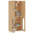 Aparador alto madera contrachapada color roble 69,5x34x180