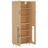 Aparador alto madera contrachapada color roble 69,5x34x180