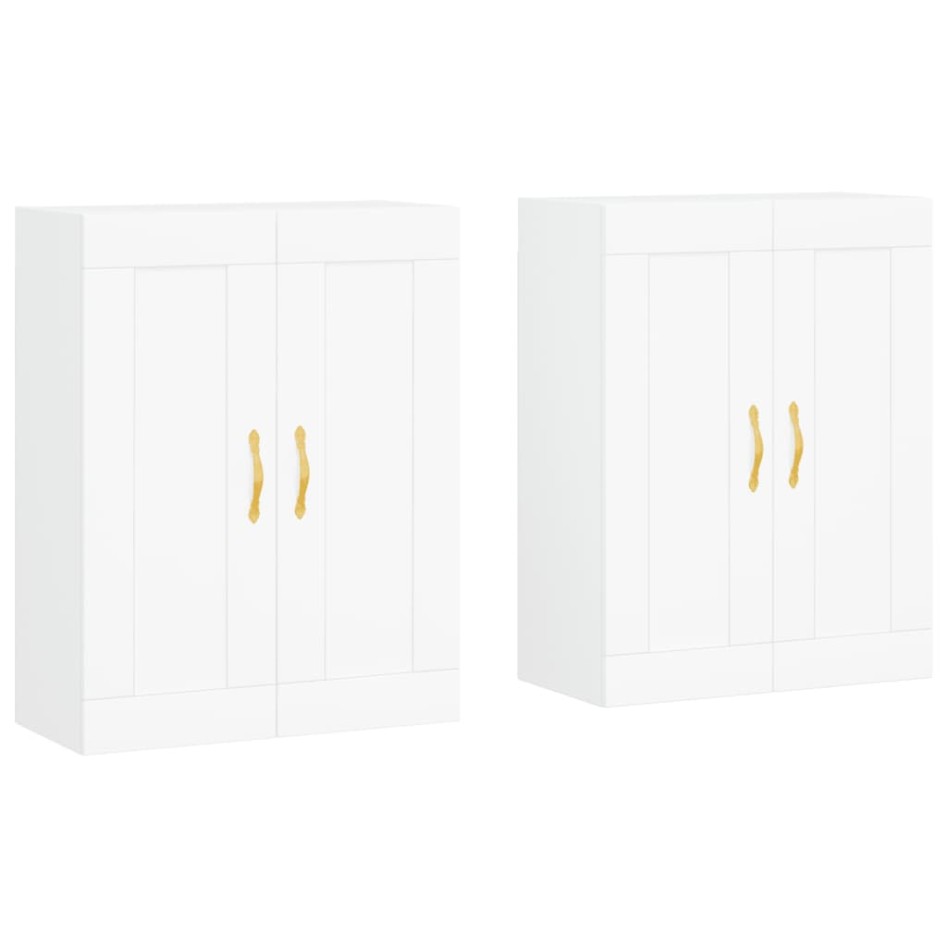 Armarios de pared 2 uds madera de ingeniería