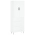 Aparador alto madera contrachapada blanco 69,5x34x180
