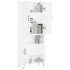 Aparador alto madera contrachapada blanco 69,5x34x180