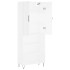 Aparador alto madera contrachapada blanco 69,5x34x180