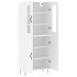 Aparador alto madera contrachapada blanco 69,5x34x180