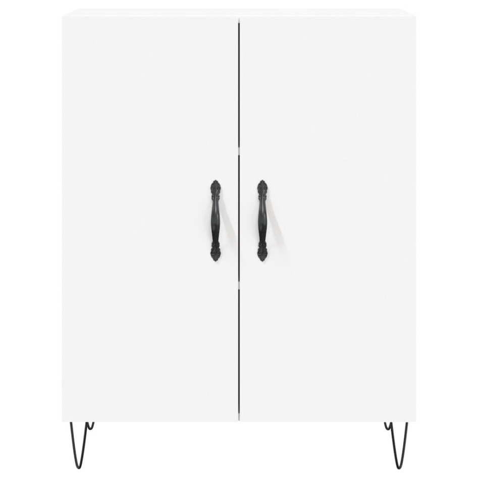 Aparador alto madera contrachapada blanco 69,5x34x180