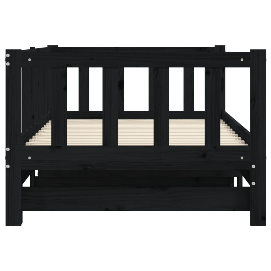 Sofá cama nido madera maciza de pino negro 90x200