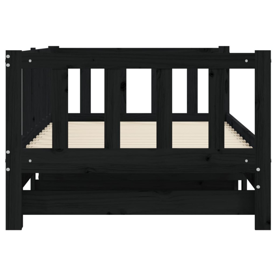 Sofá cama nido madera maciza de pino negro 90x190