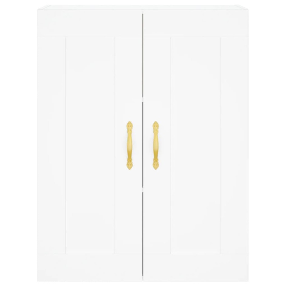 Aparador alto madera contrachapada blanco 69,5x34x180