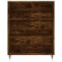 Aparador alto madera contrachapada roble ahumado 69,5x34x180