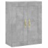 Aparador alto madera contrachapada gris hormigón 69,5x34x180